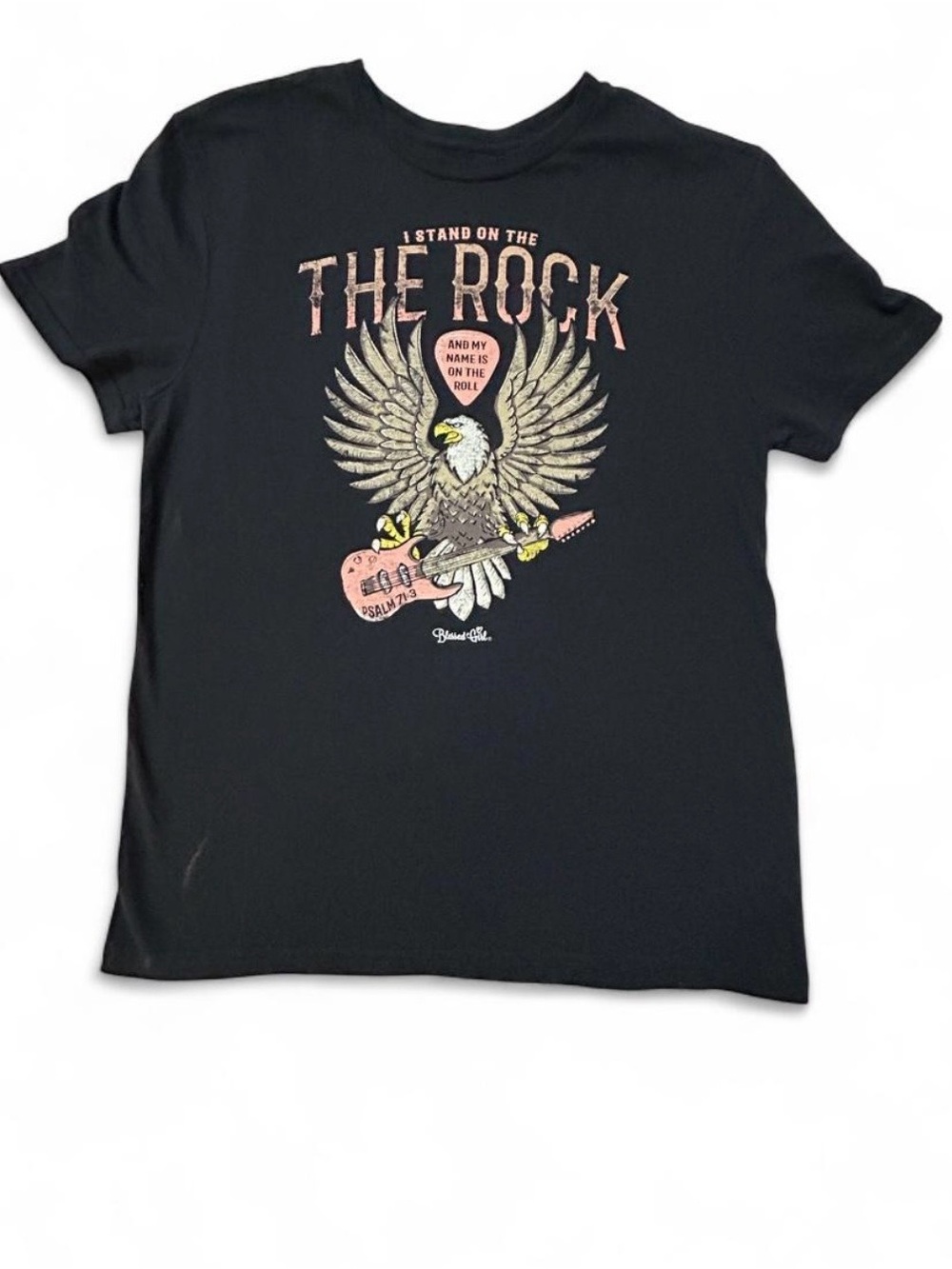 Graphic Eagle 'The Rock' Black T‑Shirt